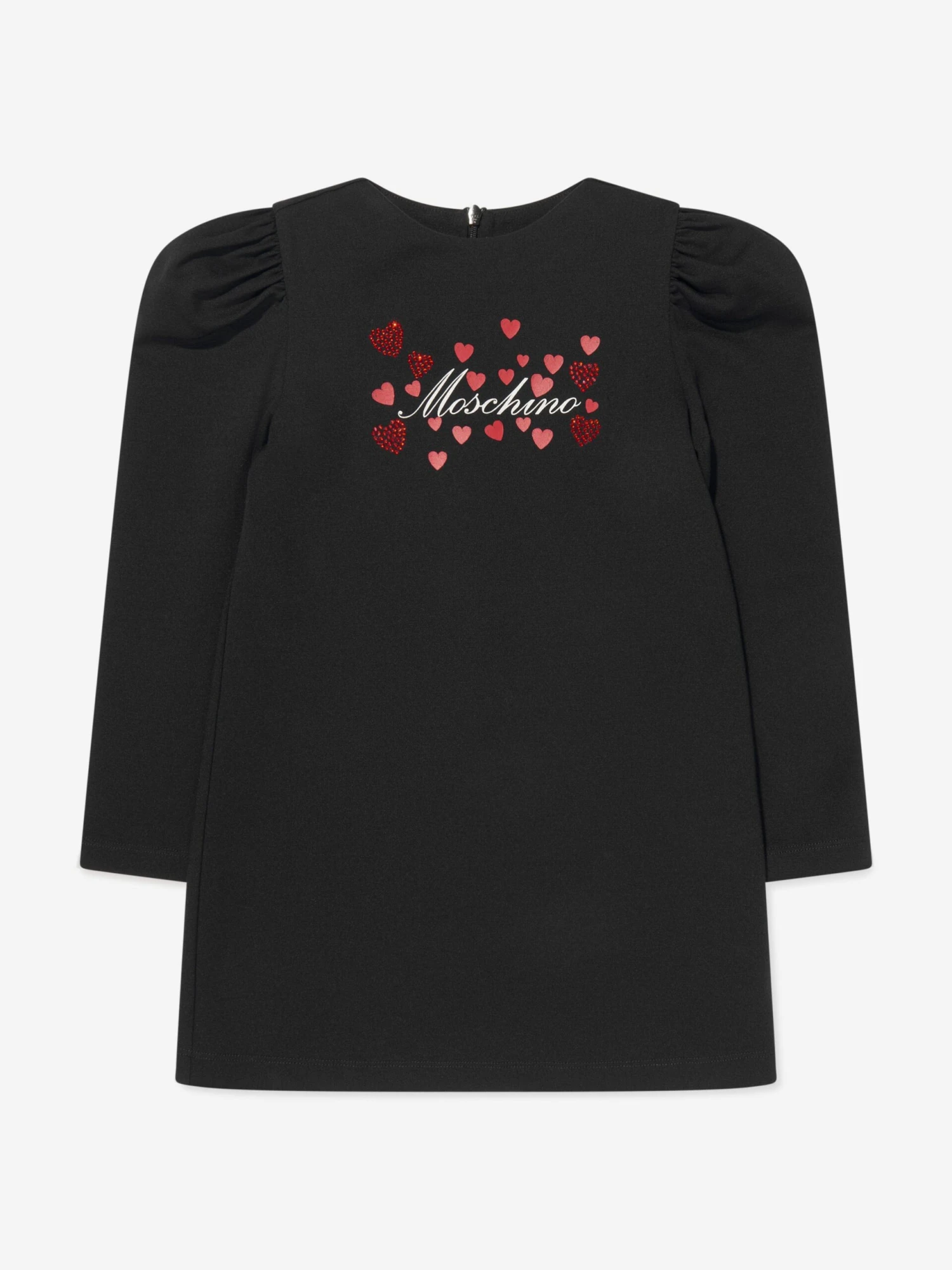 Girls Hearts Logo Dress In Black 3 Girls Hearts Logo Dress In Black