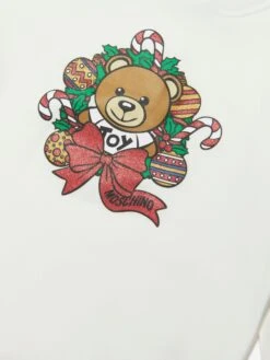 Baby Girls Holiday Sweater Dress In Ivory -Monna Clothing Shop MOSA3135 10063 3