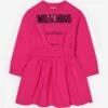 Girls Couture Logo Sweater Dress -Monna Clothing Shop MOSCHINO U87848 1