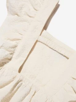 Girls Teddy Ruffle Sleeve Dress In White 11 Girls Teddy Ruffle Sleeve Dress In White -Monna Clothing Shop MOSS3044 10063 4