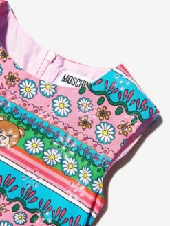 Girls Sleeveless Patterned Dress In Multicolour 8 Girls Sleeveless Patterned Dress In Multicolour -Monna Clothing Shop MOSS3054 84293 3