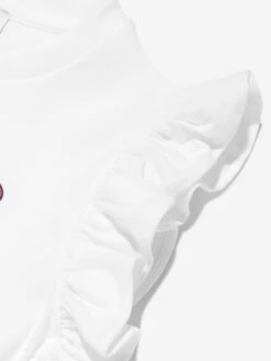 Girls Cotton Sunglasses Dress In White -Monna Clothing Shop MOSS4038 WHITE 4