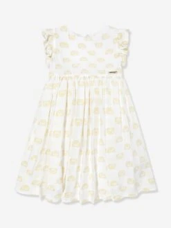 Girls Teddy Head Dress In White