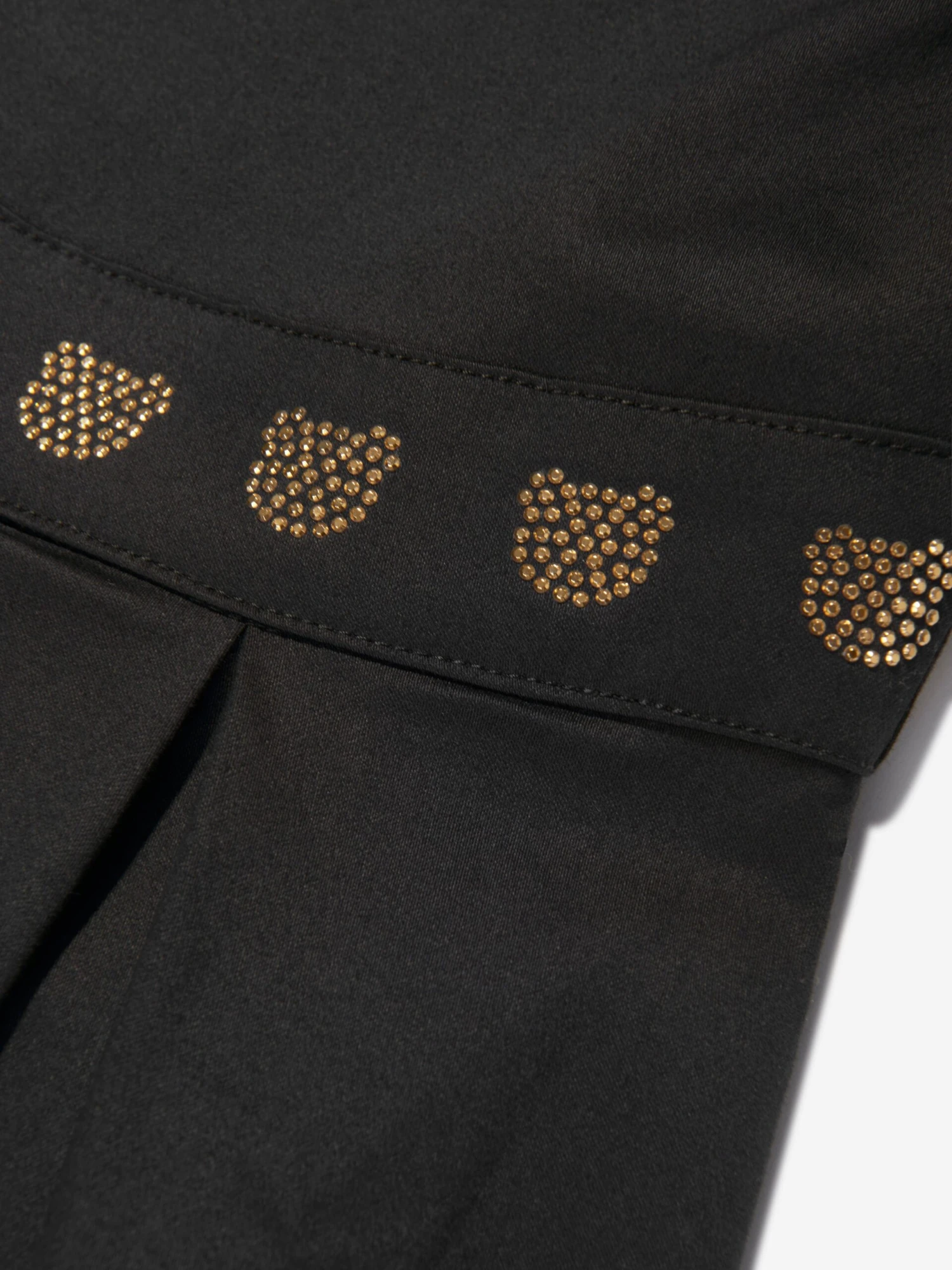 Girls Studded Teddy Logo Dress In Black 6 Girls Studded Teddy Logo Dress In Black - Image 4