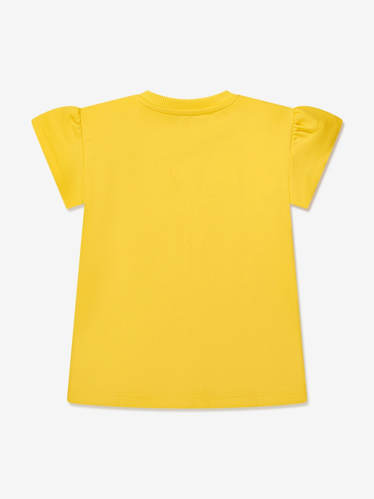 Baby Girls Teddy Logo Jersey Dress In Yellow 4 Baby Girls Teddy Logo Jersey Dress In Yellow - Image 2