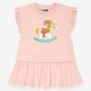 Baby Girls Teddy Rocking Horse Dress In Pink 1 Baby Girls Teddy Rocking Horse Dress In Pink -Monna Clothing Shop MOSS4146 PINK 1