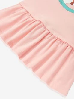 Baby Girls Teddy Rocking Horse Dress In Pink -Monna Clothing Shop MOSS4146 PINK 4