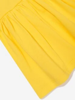 Baby Girls Logo Jersey Dress In Yellow -Monna Clothing Shop MOSS4151 YELLOW 4