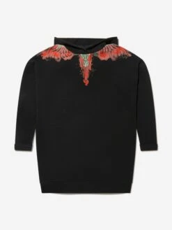 Girls Cotton Wings Hoodie Dress