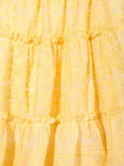 Girls Juniper Embroidered Maxi Dress In Yellow -Monna Clothing Shop MRLS4007 LEMON 3