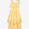 Girls Juniper Embroidered Maxi Dress In Yellow