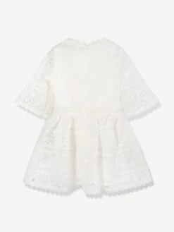 Girls Sadie Embroidered Maxi Dress In Ivory -Monna Clothing Shop MRLS4008 IVORY 2