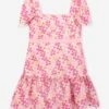 Girls Pixie Embroidered Dress In Multicolour 2 Girls Pixie Embroidered Dress In Multicolour -Monna Clothing Shop MRLS4015 FLORAL 1