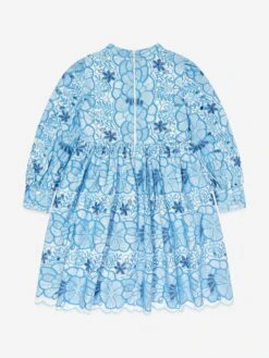 Girls Evangeline Embroidered Dress In Multicolour -Monna Clothing Shop MRLS4018 MULTI 2