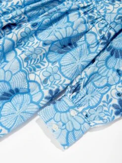 Girls Evangeline Embroidered Dress In Multicolour -Monna Clothing Shop MRLS4018 MULTI 4