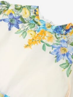 Girls Serenity Floral Dress In Multicolour 8 Girls Serenity Floral Dress In Multicolour -Monna Clothing Shop MRLS4020 FLORAL 3