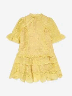 Girls Penelope Mini Dress In Yellow