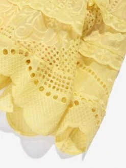 Girls Penelope Mini Dress In Yellow -Monna Clothing Shop MRLS4022 YELLOW 4
