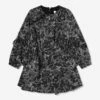 MSGM Girls Georgette Dress In Black -Monna Clothing Shop MSGA3010 110 1