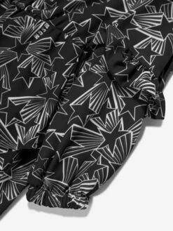 MSGM Girls Georgette Dress In Black -Monna Clothing Shop MSGA3010 110 4