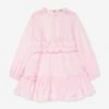 MSGM Girls Poplin Dress In Pink -Monna Clothing Shop MSGS4029 LIGHT PINK 1
