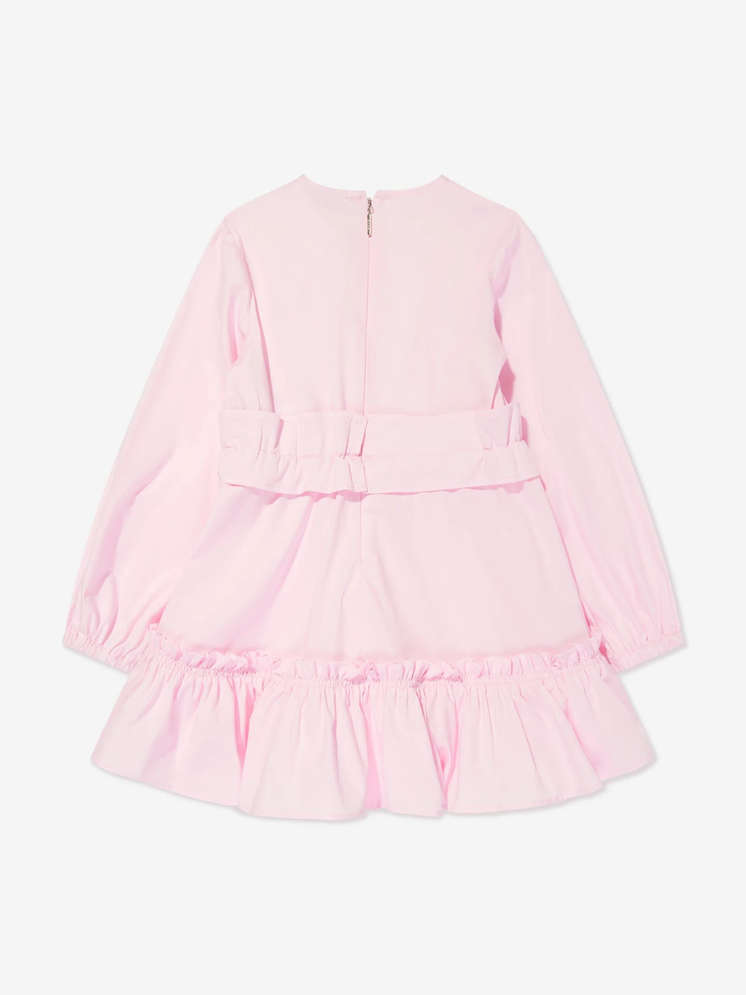 MSGM Girls Poplin Dress In Pink 4 MSGM Girls Poplin Dress In Pink - Image 2