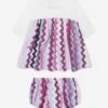 Missoni Baby Girls Zigzag Dress In Pink -Monna Clothing Shop MSNA3010 579MC 1