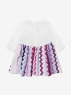 Missoni Baby Girls Zigzag Dress In Pink -Monna Clothing Shop MSNA3010 579MC 3