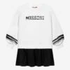 Missoni Girls Sweater Dress In White 1 Missoni Girls Sweater Dress In White -Monna Clothing Shop MSNA3056 100NE 1