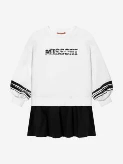 Missoni Girls Sweater Dress In White