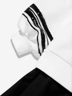 Missoni Girls Sweater Dress In White -Monna Clothing Shop MSNA3056 100NE 4