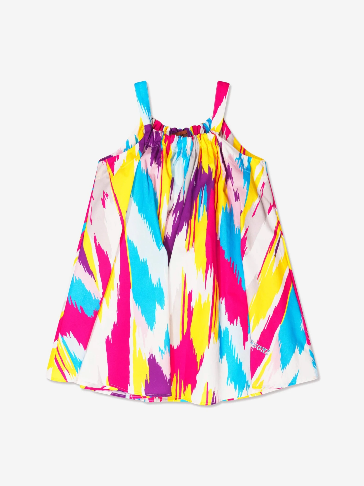 Missoni Girls Sleeveless Woven Dress In Multicolour 3 Missoni Girls Sleeveless Woven Dress In Multicolour