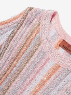 Missoni Girls Pleated Knit Dress In Multicolour 10 Missoni Girls Pleated Knit Dress In Multicolour -Monna Clothing Shop MSNS4005 COLOURFUL 3