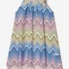 Missoni Girls Zigzag Swing Dress In Multicolour -Monna Clothing Shop MSNS4034 COLOURFUL 1