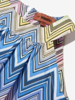Missoni Girls Zigzag Swing Dress In Multicolour -Monna Clothing Shop MSNS4034 COLOURFUL 4