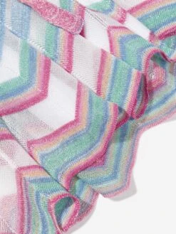 Missoni Girls Zigzag Knit Dress In Multicolour -Monna Clothing Shop MSNS4035 COLOURFUL 4