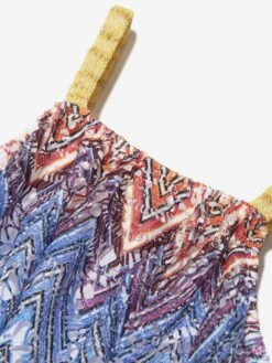 Missoni Girls Zigzag Maxi Dress In Multicolour -Monna Clothing Shop MSNS4036 COLOURFUL 3