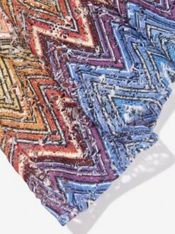 Missoni Girls Zigzag Maxi Dress In Multicolour -Monna Clothing Shop MSNS4036 COLOURFUL 4