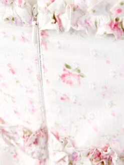 Needle & Thread Girls Vintage Ditsy Cotton Ruffle Dress In White -Monna Clothing Shop NEEA3003 MOONSHINE 4