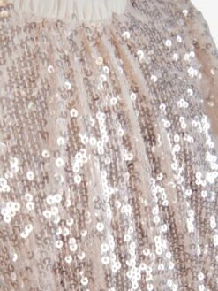 Needle & Thread Girls Mila Gloss Dress In Cream -Monna Clothing Shop NEEA3007 CREAM 4