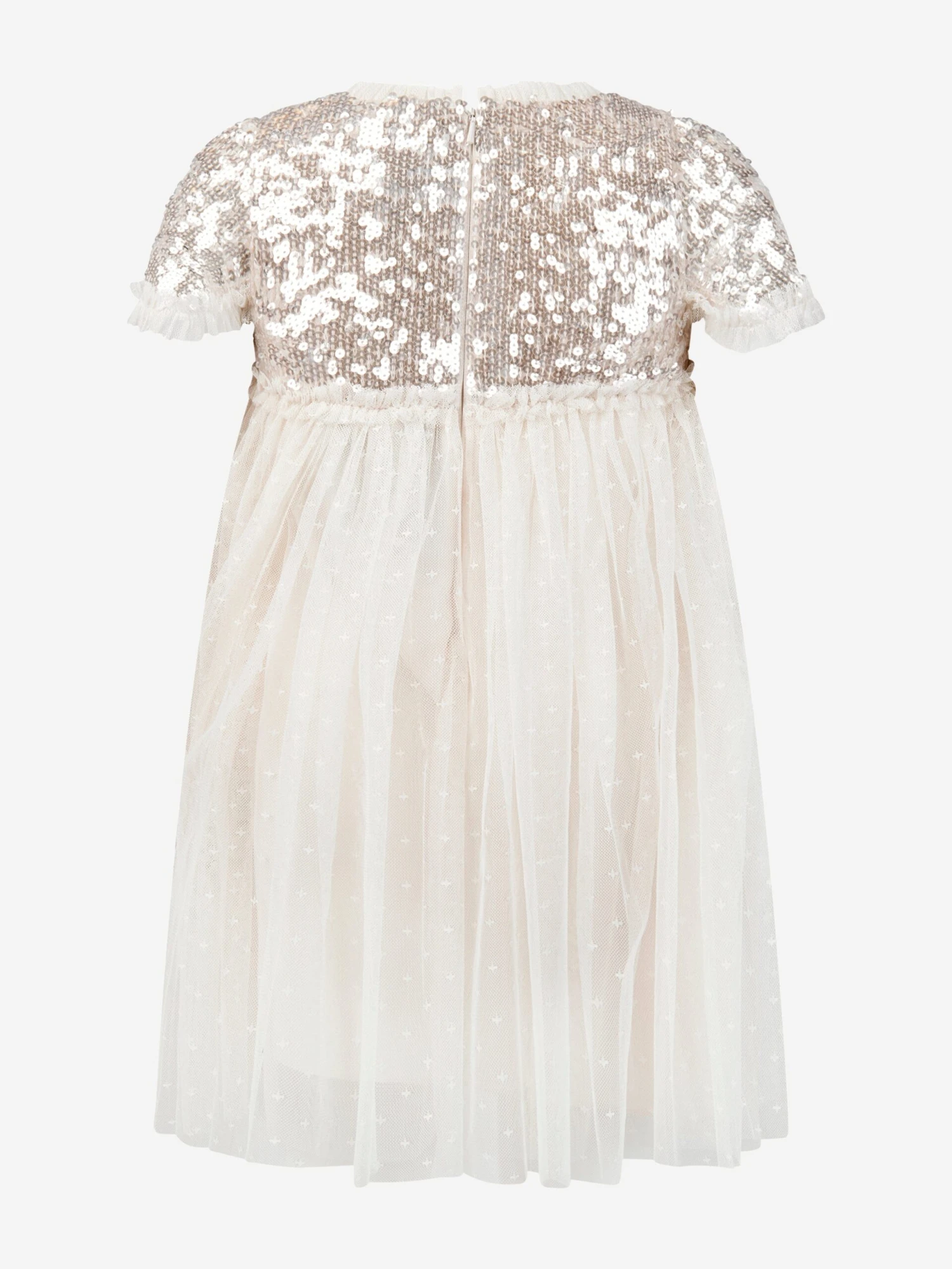 Needle & Thread Girls Mila Gloss Bodice Dress In Cream 5 Needle & Thread Girls Mila Gloss Bodice Dress In Cream - Image 3