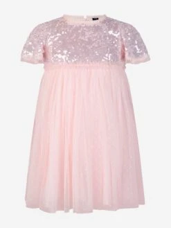 Needle & Thread Girls Mila Gloss Bodice Dress In Pink 9 Needle & Thread Girls Mila Gloss Bodice Dress In Pink -Monna Clothing Shop NEEA3009 DUSK PINK 1