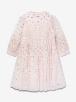 Needle & Thread Girls Beatrice Dress In Pink -Monna Clothing Shop NEEA3022 PEONY PINK CREAM 2