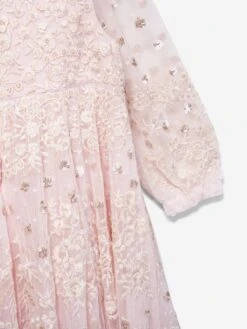 Needle & Thread Girls Beatrice Dress In Pink -Monna Clothing Shop NEEA3022 PEONY PINK CREAM 3