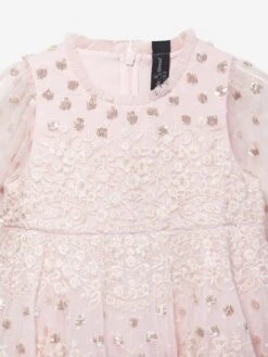 Needle & Thread Girls Beatrice Dress In Pink -Monna Clothing Shop NEEA3022 PEONY PINK CREAM 4