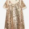 Needle & Thread Girls Matilda Dress In Gold -Monna Clothing Shop NEEA4001 GOLD 1