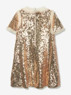 Needle & Thread Girls Matilda Dress In Gold -Monna Clothing Shop NEEA4001 GOLD 2