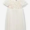 Needle & Thread Girls Posy Bodice Dress In Ivory -Monna Clothing Shop NEEA4006 CREAM 1