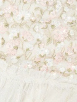 Needle & Thread Girls Posy Bodice Dress In Ivory -Monna Clothing Shop NEEA4006 CREAM 3