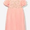 Needle & Thread Girls Posy Bodice Dress In Pink -Monna Clothing Shop NEEA4007 FADED CORAL 1